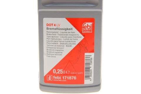 Рідина гальмівна DOT4 LV (0.25L)