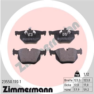 Колодки гальмівні (задні) BMW 3 (E90/E91/E92/E93) 04-13/X1 (E84) 09-15 (Ate-Teves)