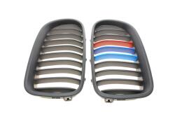 Решетка радиатора BMW 5 (F10) 10-17 (Черный матовый) (M-Technic) (к-кт)