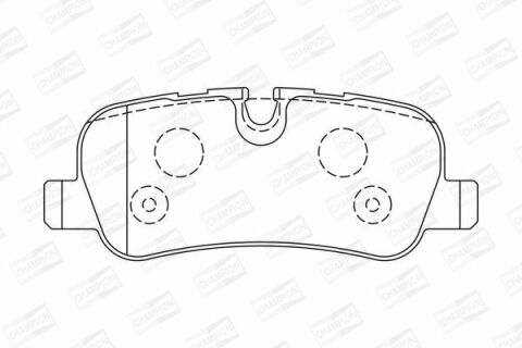 Тормозные колодки задние Range Rover Sport 05-, Discovery 04- LANDROVER