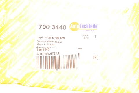 Датчик износа тормозных колодок (передних) BMW X3 (F25)/X4 (F26) 10- B47/N20/N47/N52/N55/N57