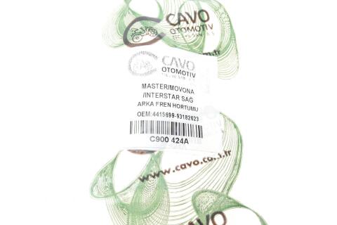 Шланг гальмівний (задній) Opel Movano 1.9/2.2/2.5dCi 98-06 (R)