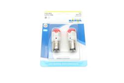 Автолампа P21/5W 12V 21/5W BAY15d (LED) (червона) (к-кт 2 шт.)