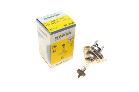 Автолампа H4 12V 60/55W P43t Range Power (+30%) Автолампа H4 12V 60/55W P43t Range Power (+30%)