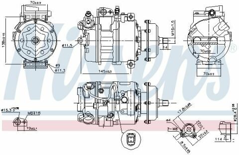 Компрессор кондиционера T5 03-VW