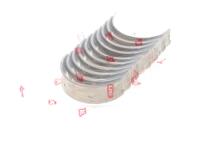 Вкладиші корінні Opel Astra J/Insignia 2.0 CDTI 09- (STD) = 6035080000