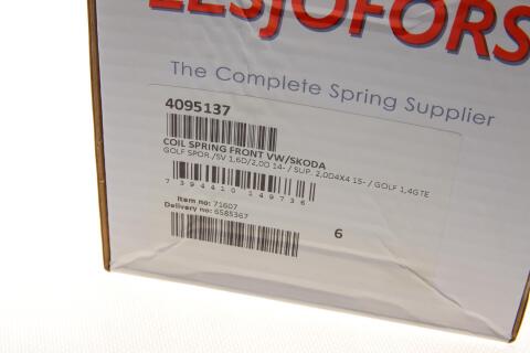 Пружина (передня) VW Golf VII 1.4GTE Hybr.14-20 (хэтч)/Touran 1.6TDI (вен)/Skoda SuperB 2.0TDI 15- 