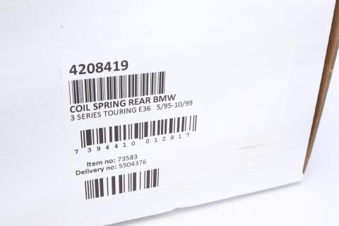 Пружина (задняя) BMW 3 (E36) 316i/318i/tds/320i/323i/325tds/328i 95-99 (универсал) (с пост.диам.)