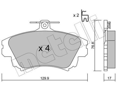 Колодки тормозные (передние) Mitsubishi Carisma 95-06/Volvo S40 I/V40 95-04