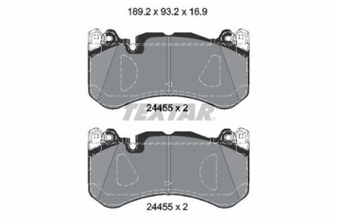 Колодки тормозные (передние) MB C-class (W205)/E-class (W212/W213)/GLC-class (X253)/ S-class (W222) AMG 11- (Brembo)