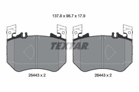 Колодки тормозные (передние) MB S-class (W223) 20- (Brembo)