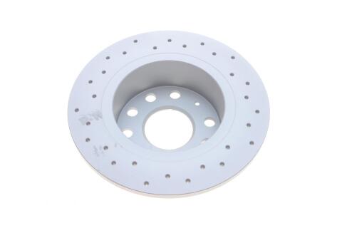 Диск гальмівний (задній) Skoda Octavia III 17- (253x10) (з покриттям) (повний) (з отворами) Диск гальмівний (задній) Skoda Octavia III 17- (253x10) (з покриттям) (повний) (з отворами)