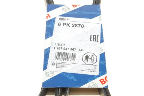 Ремень генератора Jeep Cherokee/Liberty 2.5/2.8 CRD 01- (6PK2870)