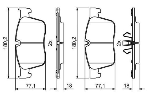 Колодки тормозные (передние) Land Rover Range Rover Velar/Jaguar XE/XF/I-Peace 2.0/3.0 15-