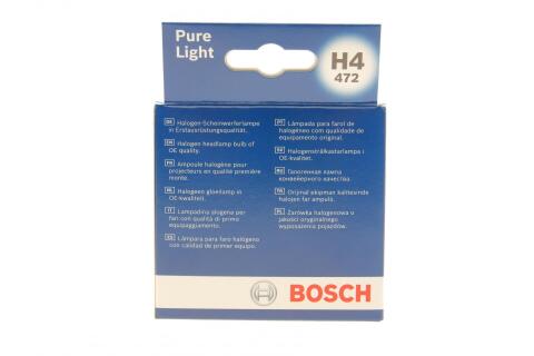 Автолампа H4 12V 60/55W P43t Pure Light (к-кт 2 шт,) Автолампа H4 12V 60/55W P43t Pure Light (к-кт 2 шт,)