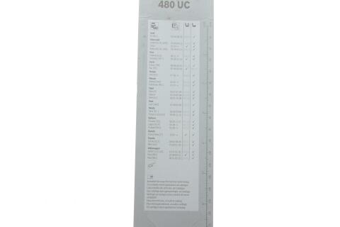 Щетка стеклоочистителя (480мм) VW Polo/Golf IV/Skoda Octavia/Renault Laguna/Opel Omega 86-
