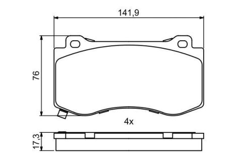 Колодки тормозные (передние) Chrysler 300C/Geep Grand Cherokee 04-12