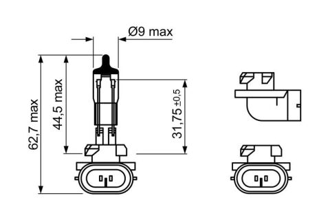 Автолампа H27W/2 12V 27W PGJ13 Pure Light WS