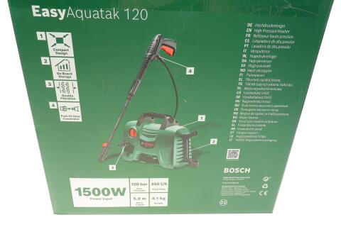 Мийка високого тиску EasyAquatak 120 (120 Бар/350 л/ч/1500W) Мийка високого тиску EasyAquatak 120 (120 Бар/350 л/ч/1500W)