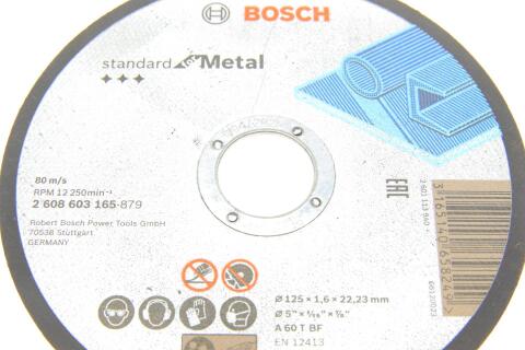 Круг відрізний Standard for Metal (125x1.6mm) d=22.23mm