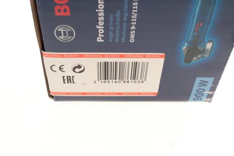 Шлифмашина угловая GWS 9-125 S (900 Вт, 2800-11000 об/мин, Ø125 мм)