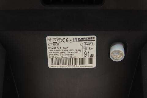 Мінімийка високого тиску K7 WCM (20-180 Бар/до 600 л/ч)