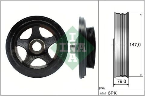 Шкив коленвала MB Sprinter 2.2CDI OM611.981/987, OM646.984-986/989/990