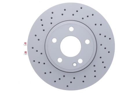 Диск тормозной (передний) MB A-class (W176)/B-class (W246/W242) 11- (295x28)(с покр)(вент)(с отверс)