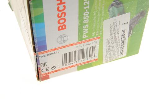 Шліфмашина кутова PWS 850-125 (850 Вт, 0-12000 об/хв, Ø125 мм)