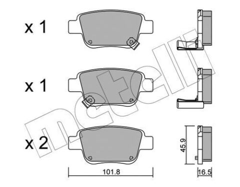 Колодки гальмівні (задні) Toyota Avensis 03-08/Corolla Verso 04-09