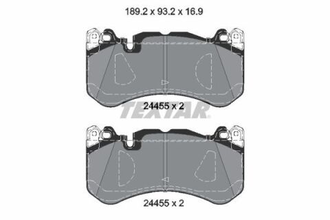 Колодки гальмівні (передні) MB GLE-class (W166) 15-/M-class (W166) 11-15 M157 (Brembo) Q+