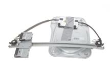 Склопідіймач (передній) Skoda Fabia 07-14 (R) (електро) (без моторчика) (з пластиною)