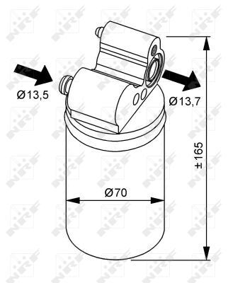 Осушувач кондиціонера Volvo S60/S80/V60/V70/XC60/XC70 2.0-3.0 12-18