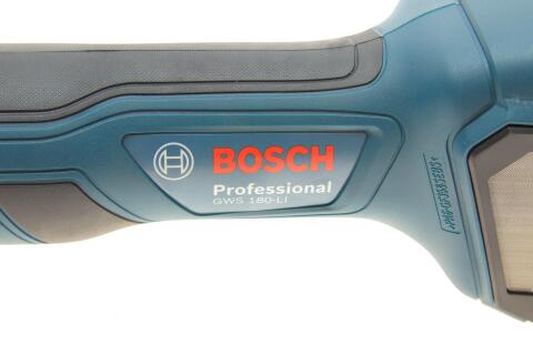 Шлифмашина аккумуляторная (угловая) GWS 180-LI (700W) 11000 об/мин/125mm (+ АКБ)