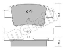 Колодки гальмівні (задні) Fiat Grande Punto 05-/Opel Corsa D 06-14