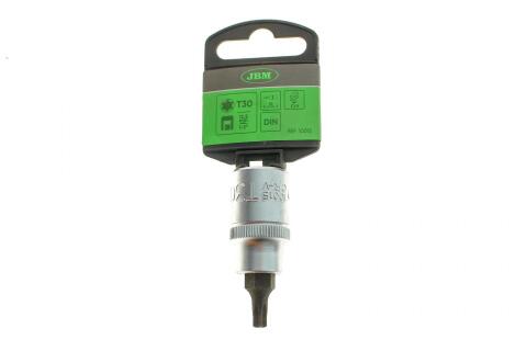 Біта Torx T30 + адаптер під ключ 1/2" Біта Torx T30 + адаптер під ключ 1/2"