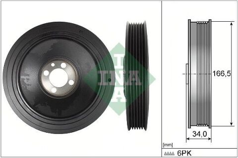 Шкив коленвала Opel Astra H/Vectra C/Zafira B 1.9CDTI 04-