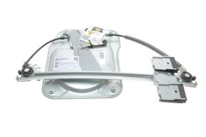 Склопідіймач (передній) Skoda Fabia 07-14 (L) (електро) (без моторчика) (з пластиною)