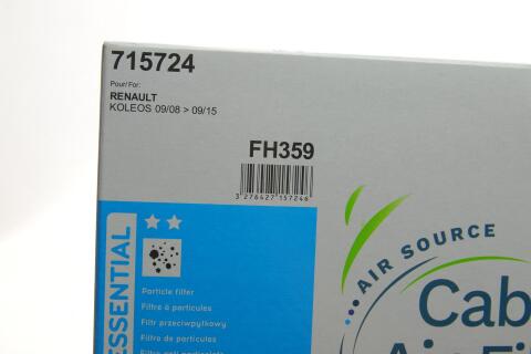 Фільтр салону Renault Koleos 2.0 dCi 08- Фільтр салону Renault Koleos 2.0 dCi 08-
