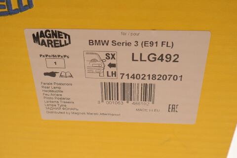 Фонарь задний BMW 3 (E90) 04-11 (L) M47/M57/N43/N45/N46/N47/N52/N53/N54/N57