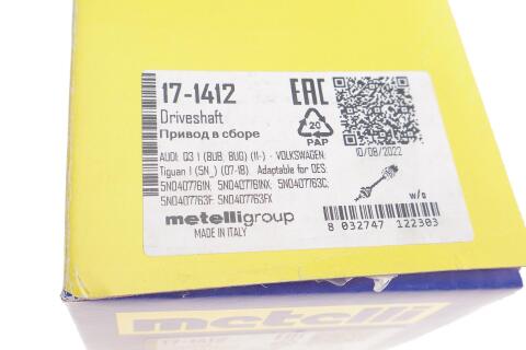 Піввісь (передня) (L) Audi Q3 2.0TFSI 14-18/VW Tiguan 2.0TSI/2.0TDI 07-18 (36z/26z/566mm) АКПП Піввісь (передня) (L) Audi Q3 2.0TFSI 14-18/VW Tiguan 2.0TSI/2.0TDI 07-18 (36z/26z/566mm) АКПП