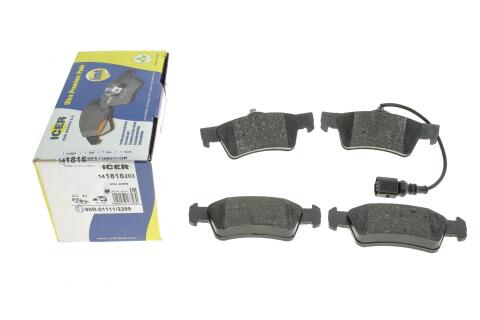 Колодки тормозные (задние) VW Touareg 03-10 (+датчики L=250mm)