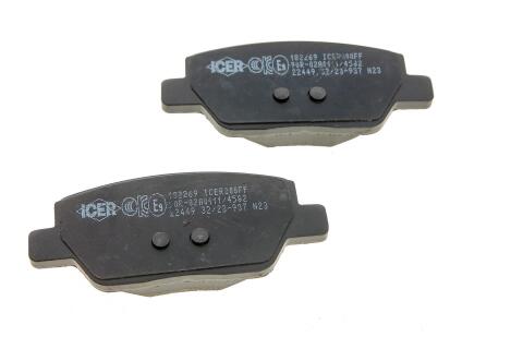 Колодки гальмівні (задні) Fiat Tipo/Egea 15-