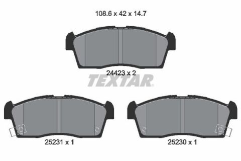 Колодки тормозные (передние) Citroen C-Zero/Peugeot ION 10-