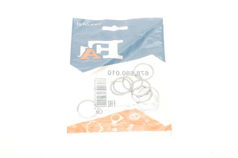 Прокладка пробки сливного масляного поддона BMW/Dacia/Daewoo/MB/Opel/Renault (20x24x1.5) (к-кт 10шт)