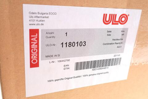 Ліхтар задній Audi A6 18- (L)