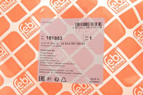 Пильник + відбійник амортизатора (заднього) BMW 3 (E90-E93)/X1 (E84) 05-15 (к-кт 2 шт.)