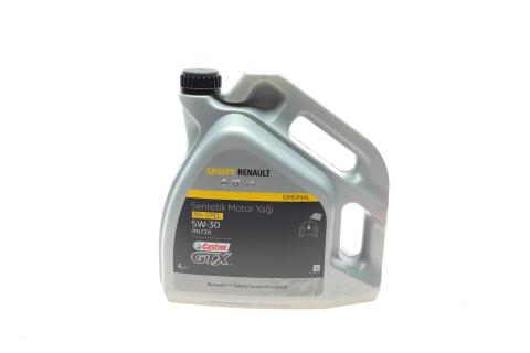 Моторное масло RENAULT CASTROL RN 720 5W-30, 4 литра Моторное масло RENAULT CASTROL RN 720 5W-30, 4 литра