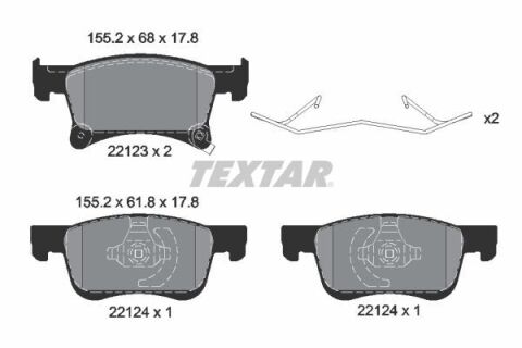 Колодки тормозные (передние) Opel Corsa E 14-/Chevrolet Orlando 18- (Teves) Q+