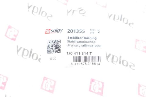 Втулка стабилизатора (переднего) Audi A3/TT/Skoda Octavia/Bora/VW Golf (d=20mm) (ремонтная) Втулка стабилизатора (переднего) Audi A3/TT/Skoda Octavia/Bora/VW Golf (d=20mm) (ремонтная)